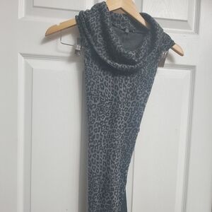 SWS - Gray Leopard Print Women's Dress - SIZE S